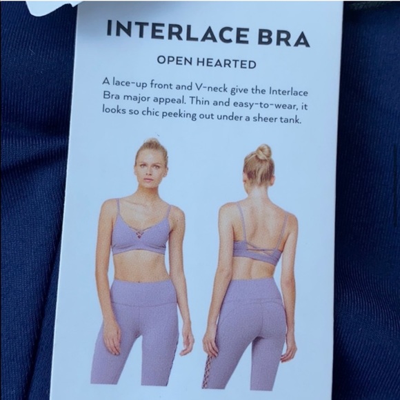 Set of ALO Yoga Navy Blue Bra & Leggings - Picture 4 of 13